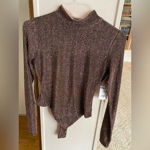 Bronze shimmer bodysuit